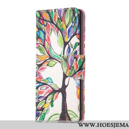 Flip Case Leren Oppo Reno 12 5g Levensboom