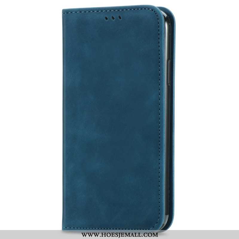 Folio-hoesje Oppo Reno 12 5g Suède-effect Bescherming Hoesje