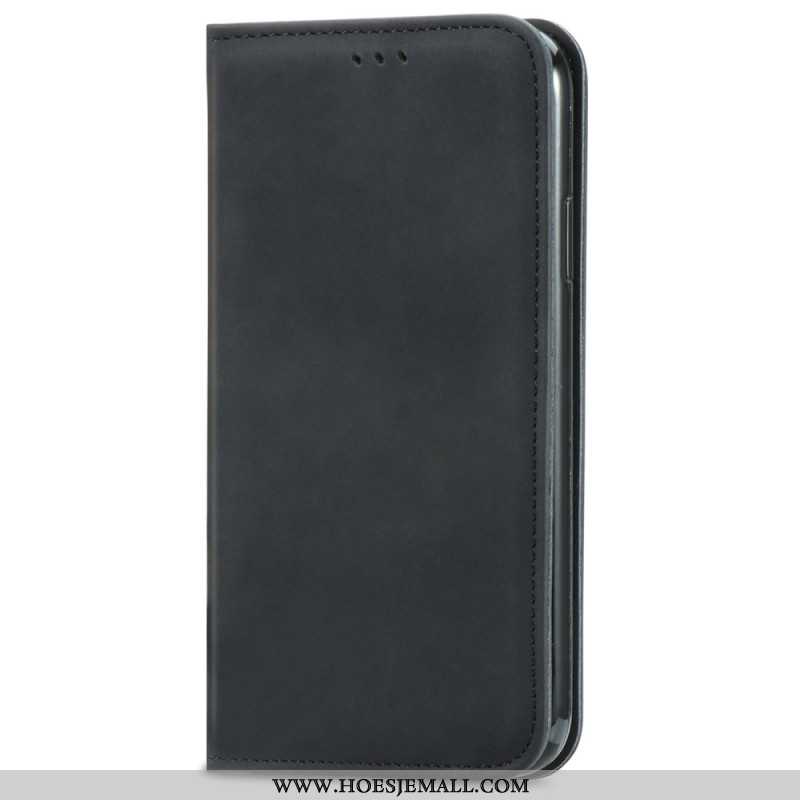 Folio-hoesje Oppo Reno 12 5g Suède-effect Bescherming Hoesje