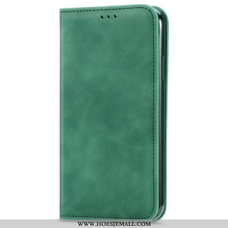 Folio-hoesje Oppo Reno 12 5g Suède-effect Bescherming Hoesje