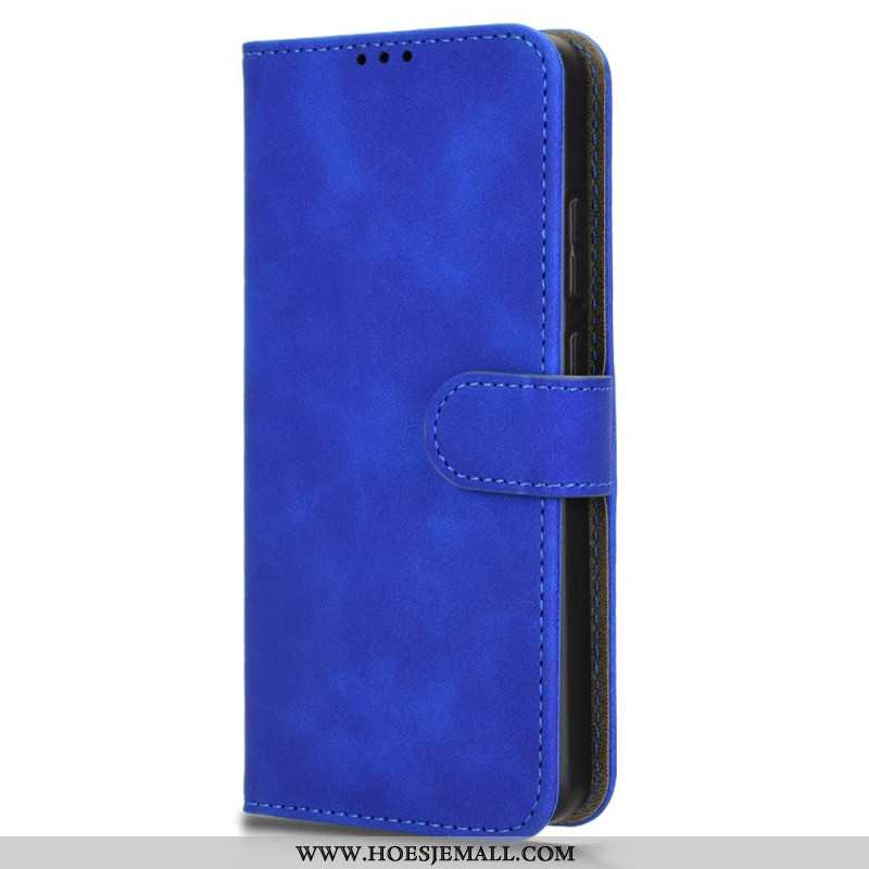 Leren Hoesje Oppo Reno 12f 5g Suède Stijl Bescherming Hoesje