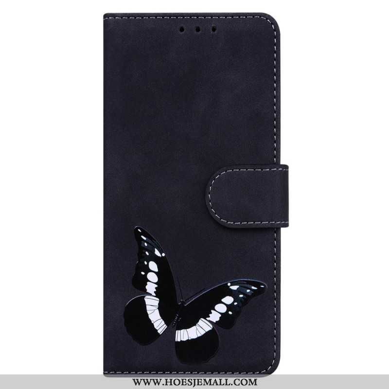 Flip Case Leren Oppo Reno 12f 5g Vlinder