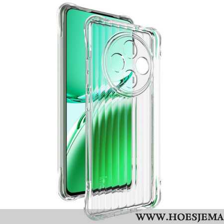 Cover Hoesje Oppo Reno 12f 5g Telefoonhoesje Transparante Golvende Textuur Met Imak-airbag