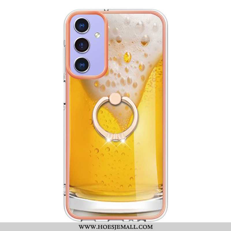 Hoesje Samsung Galaxy A15 5g Ringhouder Leuk Patroon Bescherming Hoesje