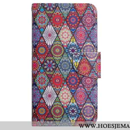 Folio-hoesje Samsung Galaxy A15 5g Patchwork Met Bandje