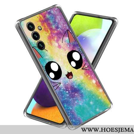 Hoesje Voor Samsung Galaxy A15 5g Regenboogkat