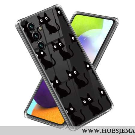 Hoesje Voor Samsung Galaxy A15 5g Zwarte Katten