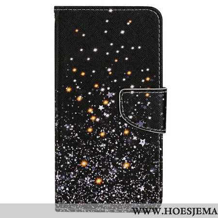 Leren Hoesje Samsung Galaxy A15 5g Sterrendouche In Lnaière