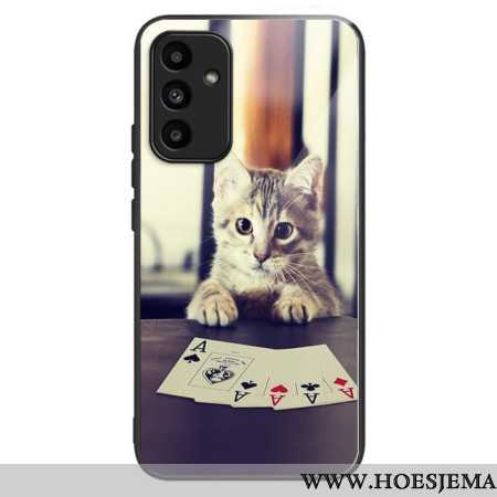 Hoesje Samsung Galaxy A15 5g Chatpoker Van Gehard Glas Bescherming Hoesje