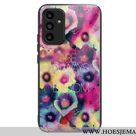 Hoesje Voor Samsung Galaxy A15 5g Kleurrijke Bloemen Van Gehard Glas