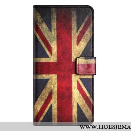 Flip Case Leren Samsung Galaxy A15 5g Vintage Engelse Vlag