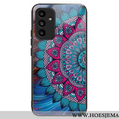 Cover Hoesje Samsung Galaxy A15 5g Telefoonhoesje Mandala Gehard Glas