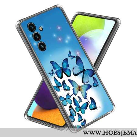 Hoesje Voor Samsung Galaxy A15 5g Kleine Blauwe Vlinders