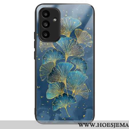 Hoesje Voor Samsung Galaxy A15 5g Ginkgobladeren Van Gehard Glas