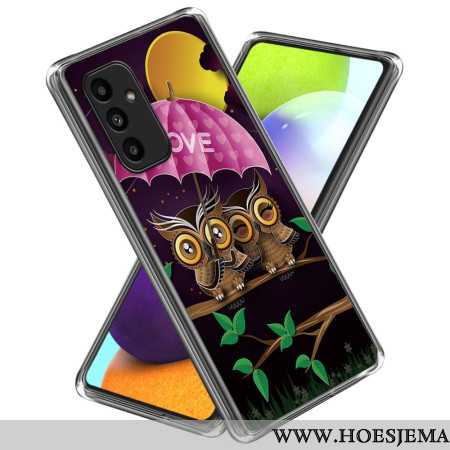 Cover Hoesje Samsung Galaxy A15 5g Telefoonhoesje Paar Uilen