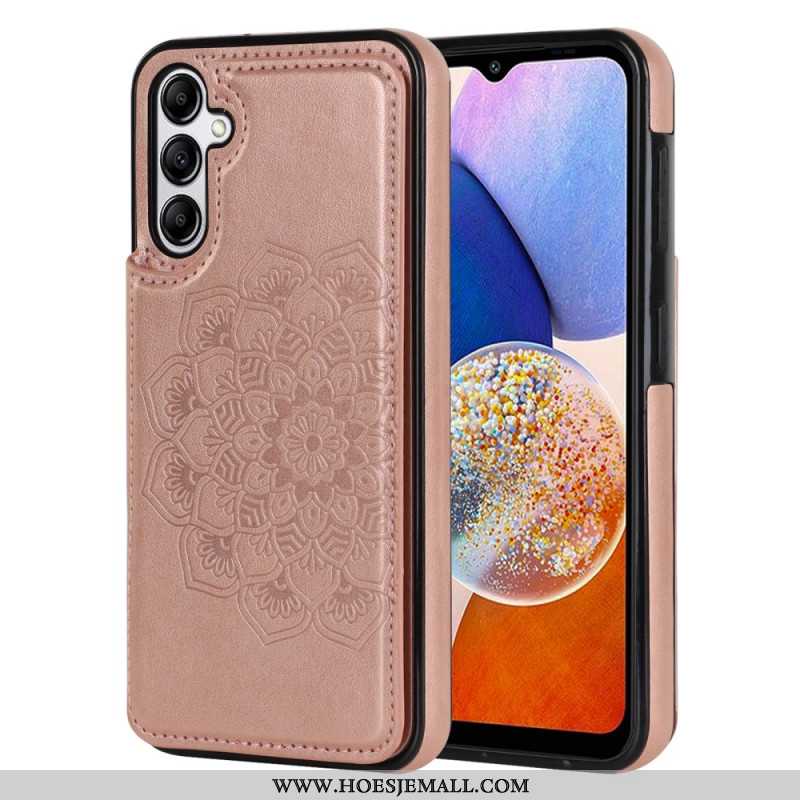 Case Hoesje Samsung Galaxy A15 Telefoonhoesje Kaarthouder Met Mandala-patroon