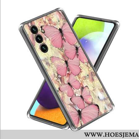 Hoesje Samsung Galaxy A15 Roze Vlinders