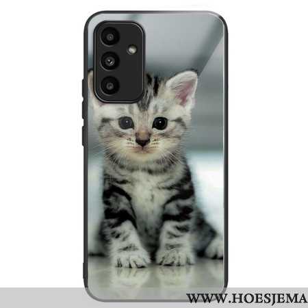 Case Hoesje Samsung Galaxy A15 Telefoonhoesje Katje Van Gehard Glas