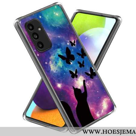 Case Hoesje Samsung Galaxy A15 Telefoonhoesje Kat En Vlinders