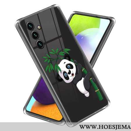 Hoesje Samsung Galaxy A15 Etui Met Panda- En Bamboemotief