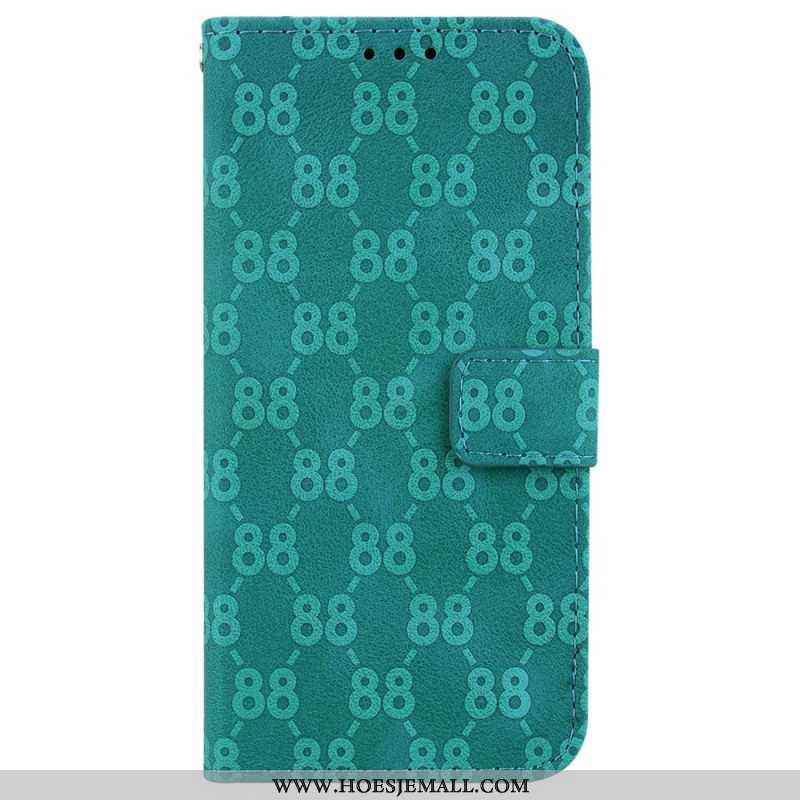 Leren Hoesje Voor Samsung Galaxy A15 Ontwerp 88 Met Riem