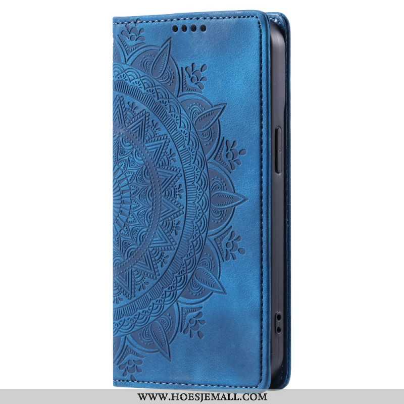 Folio-hoesje Samsung Galaxy A16 5g Telefoonhoesje Mandala-patroon Met Suède-effect