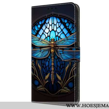 Folio-hoesje Samsung Galaxy A16 5g Telefoonhoesje Blauwe Libel