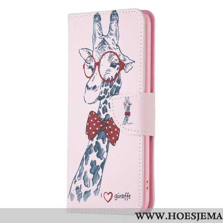 Leren Hoesje Voor Samsung Galaxy A16 5g Intellectuele Giraffe