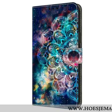 Leren Hoesje Voor Samsung Galaxy A16 5g Gyroscopisch Bloemenpatroon