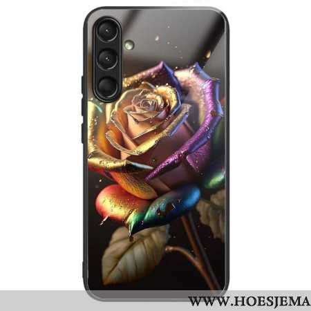 Hoesje Samsung Galaxy A16 5g Gekleurd Roze Gehard Glas Bescherming Hoesje