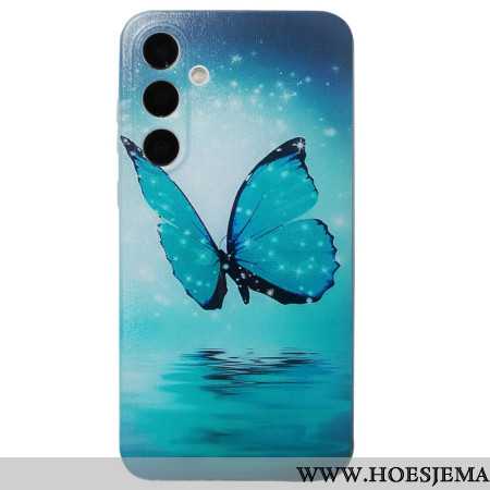 Hoesje Voor Samsung Galaxy A16 5g Blauwe Vlinder