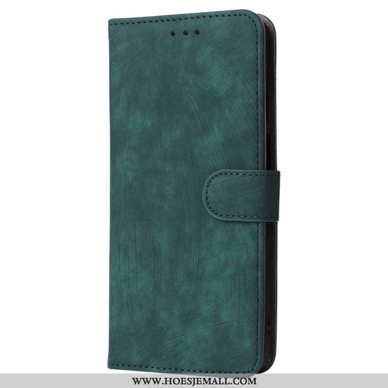 Folio-hoesje Samsung Galaxy A16 5g Vintage Suède-effect