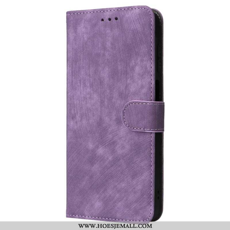 Folio-hoesje Samsung Galaxy A16 5g Vintage Suède-effect