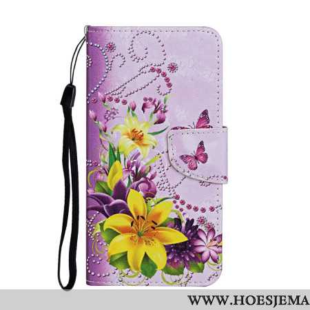 Folio-hoesje Samsung Galaxy A16 5g Gele Bloemen