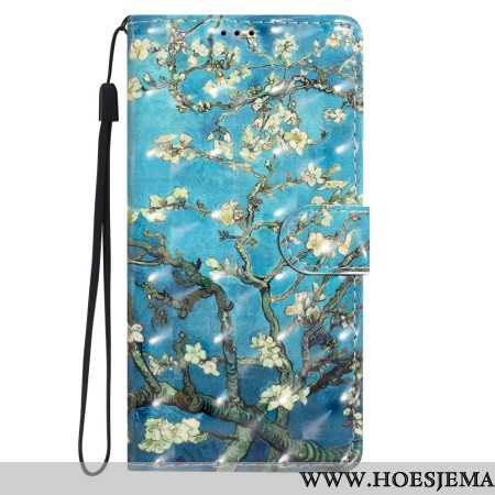 Leren Hoesje Samsung Galaxy A16 5g Abrikozenbloesems Bescherming Hoesje