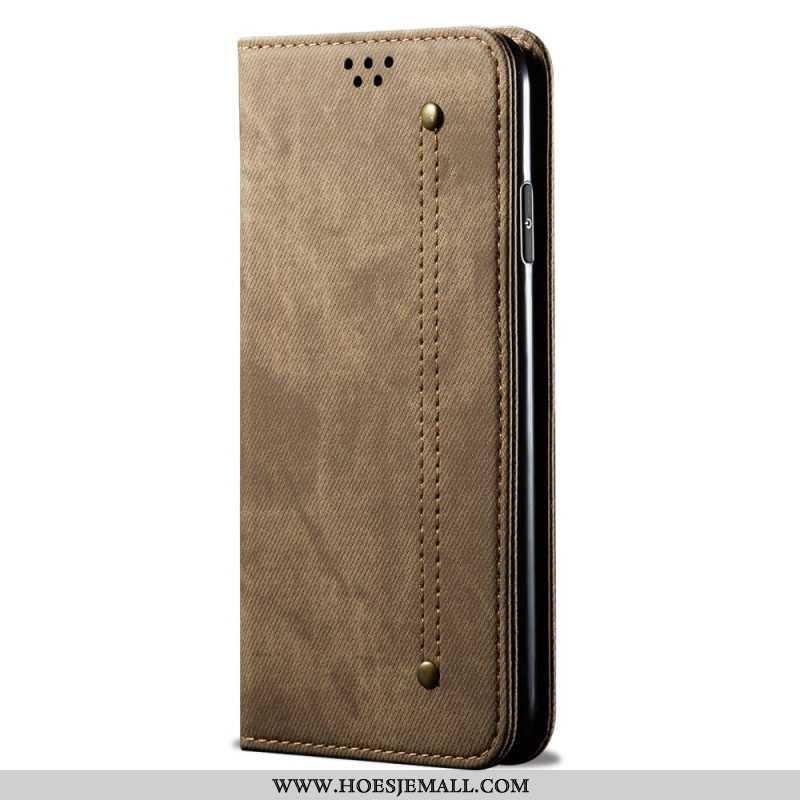 Folio-hoesje Samsung Galaxy A16 5g Jeansstof