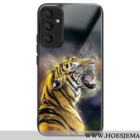 Hoesje Samsung Galaxy A55 5g Brullende Tijger Van Gehard Glas