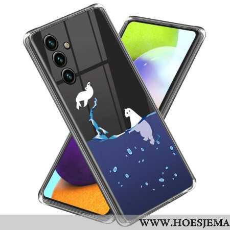 Cover Hoesje Samsung Galaxy A55 5g Telefoonhoesje Ijsbeer