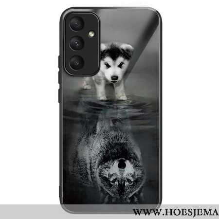 Hoesje Voor Samsung Galaxy A55 5g Puppy Dream Gehard Glas