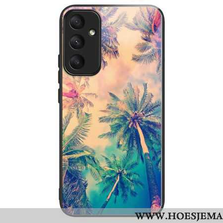 Hoesje Samsung Galaxy A55 5g Palmboom Gehard Glas