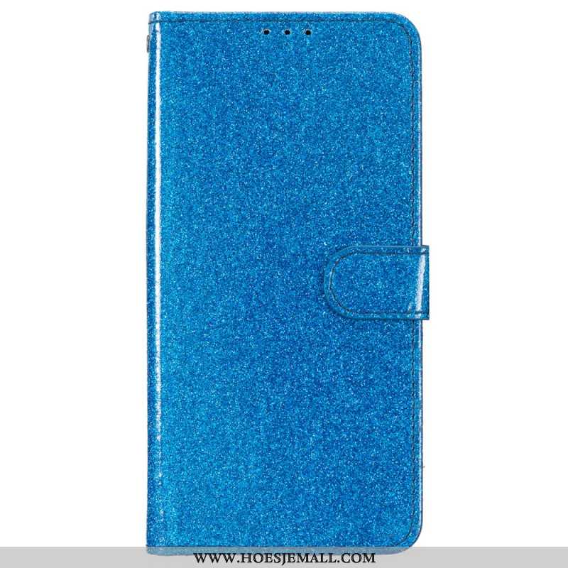 Leren Hoesje Samsung Galaxy A55 5g Paillettenband Bescherming Hoesje