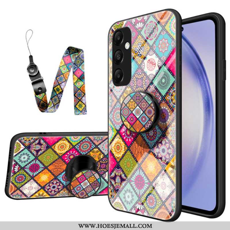 Hoesje Samsung Galaxy A55 5g Met Steun En Patchworkband