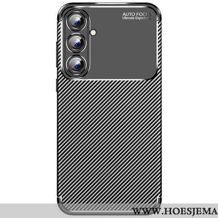 Hoesje Voor Samsung Galaxy A55 5g Flexibele Koolstofvezel