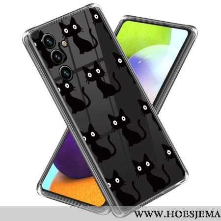 Hoesje Voor Samsung Galaxy A55 5g Zwarte Katten