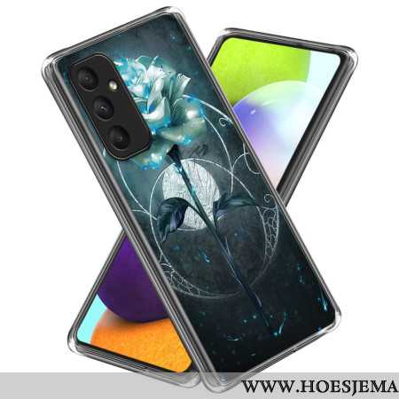 Cover Hoesje Samsung Galaxy A55 5g Telefoonhoesje Groene Roos