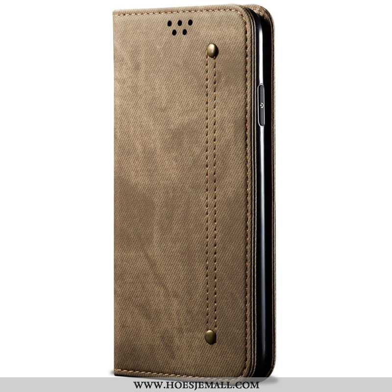 Folio-hoesje Voor Samsung Galaxy A55 5g Jeansstof