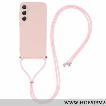 Hoesje Samsung Galaxy A55 5g Met Roze Koord