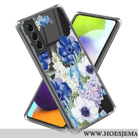 Hoesje Voor Samsung Galaxy S24 5g Transparante Bloemen