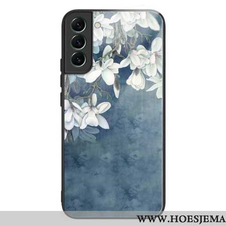 Case Hoesje Samsung Galaxy S24 5g Telefoonhoesje Magnolia's Gehard Glas