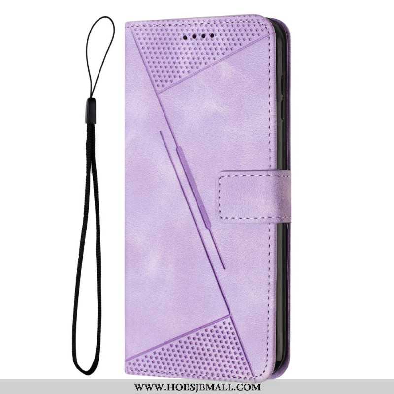 Folio-hoesje Samsung Galaxy S24 5g Telefoonhoesje Geometrisch Ontwerp